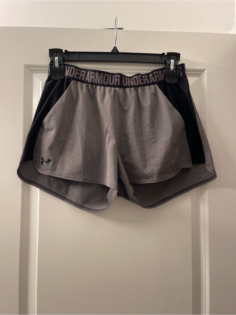 Under Armour Gray and Black Women's Athletic Shorts